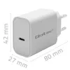 QOLTEC Super Quick PD-oplader 20W USB-C (5V/12V) – draagbare snellader
