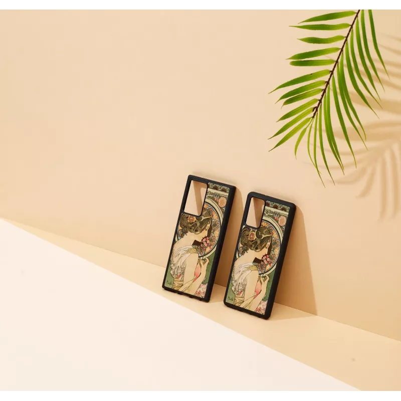 Beschermhoes man and wood Galaxy Note 20 primrose zwart