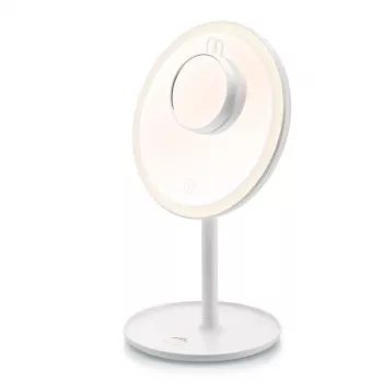 Vrijstaande LED-schminkspiegel ETA Fenité rond 20 cm, touch-bediening, USB, ingebouwde LiPo-accu