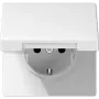 JUNG LS 1520 BFKL WW SCHUKO-stopcontact met klepdeksel, wit