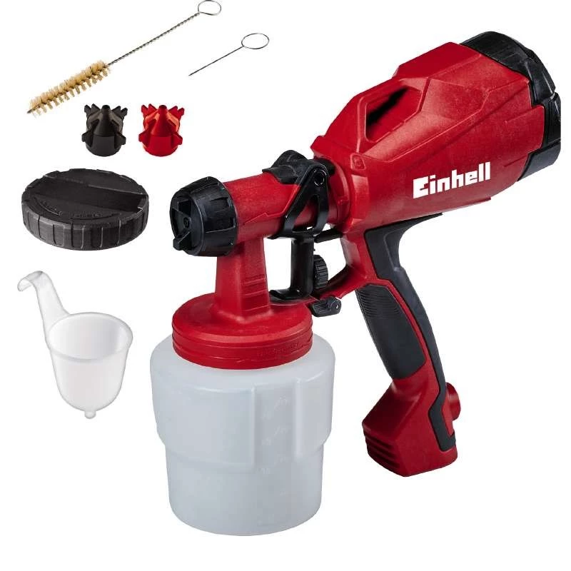 Einhell TC-SY 400 P 4260005 verfspuitsysteem, 400 W, reservoir van 0,8 l, rood/zwart