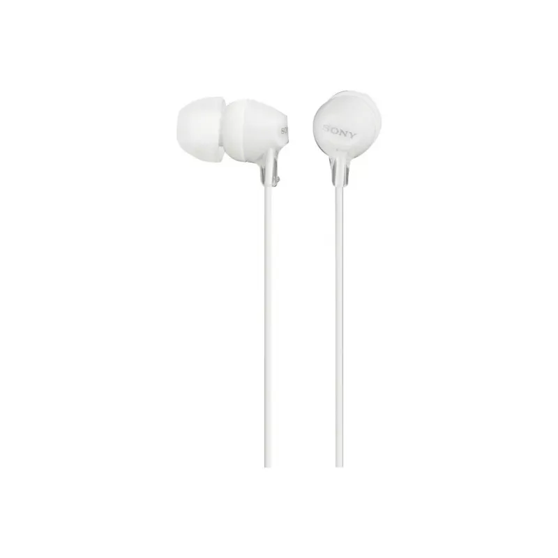 Sony MDR-EX15LP, bedraad, 8 - 22000 Hz, muziek, 3 g, koptelefoon, wit