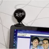 Hama 00053950 Spy Protect HD webcam, 1,3 MP, 1280 x 720, 30 fps, ingebouwde microfoon, USB 2.0, zwart