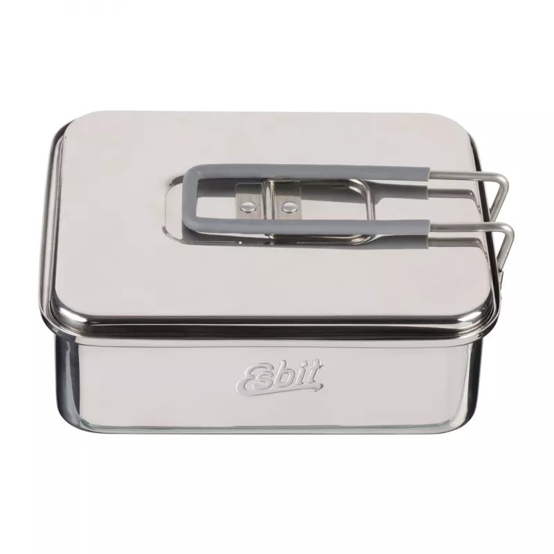 Pan ESBIT PT1200ST roestvrijstalen campingpan 1,2 L, 554 g, zilver