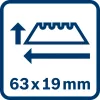 Wisselmes voor universeel mes Bosch Professional 63 mm 1600A01V3H