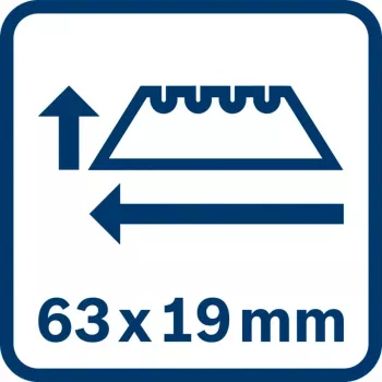 Wisselmes voor universeel mes Bosch Professional 63 mm 1600A01V3H