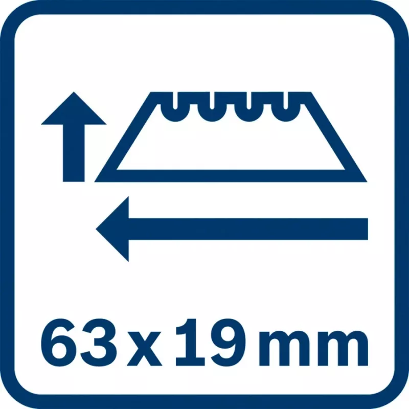 Wisselmes voor universeel mes Bosch Professional 63 mm 1600A01V3H