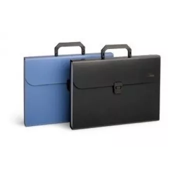Documentenkoffer, documentenmap Forpus, A4, blauw, 12 + 1 vakken 0822-006