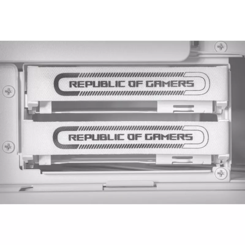 ASUS ROG GR701 Hyperion White, pc, wit, ATX, EATX, micro ATX, Mini-ITX, aluminium, multi, front