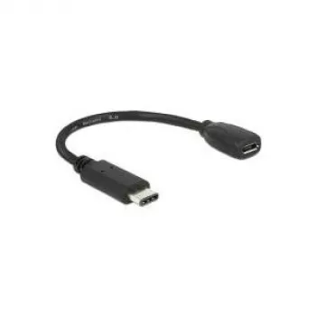 USB-kabel DeLOCK 65578 USB 2.0 0,15 m USB-C micro-USB B zwart