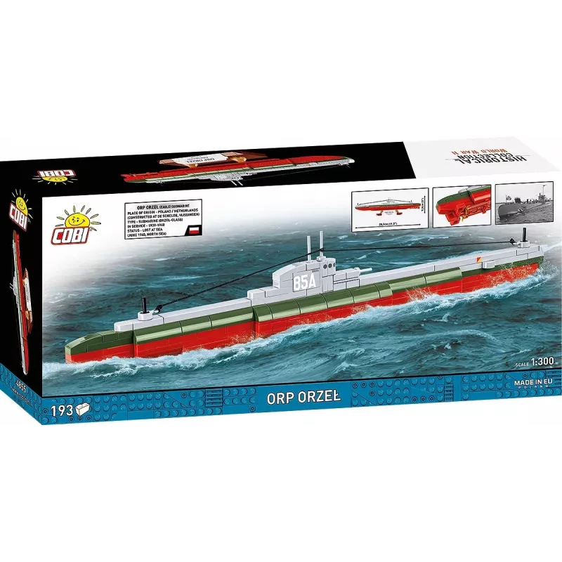 Bouwpakket Cobi ORP Orzeł 193 blokken montagemodel schip