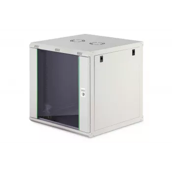Wandmontagerack DIGITUS Dynamic-N 12U 600x600 mm IP20, slot met sleutel, kabelmanagement, ongemonteerd