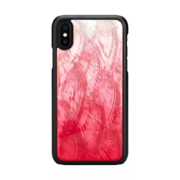 Smartphonehoesje iKins voor iPhone XS / XS S – pink lake en zwart, beschermhoesje