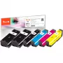 Peach PI200-487 inkt-multipack Plus voor Epson 33 (zwart, cyaan, magenta, geel), 6 stuks