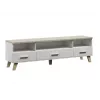 Cama tv-standaard LOTTA 180cm wit + sonoma eiken
