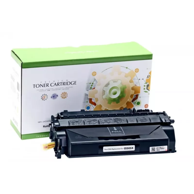 Compatibel Static-Control Hewlett-Packard CE505X/CRG 719H universeel zwart, hoge capaciteit, 6900 pag.