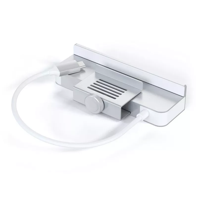 Laptop-dock / poortreplicator Satechi ST-UCICHS USB 3.2 Gen 1 Type-C, USB-A-aansluitingen, SD/MicroSD, zilver