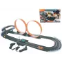 Mechanische speelgoedracebaan Madej racecircuit met twee loops, draagbare loop-autobaan-set