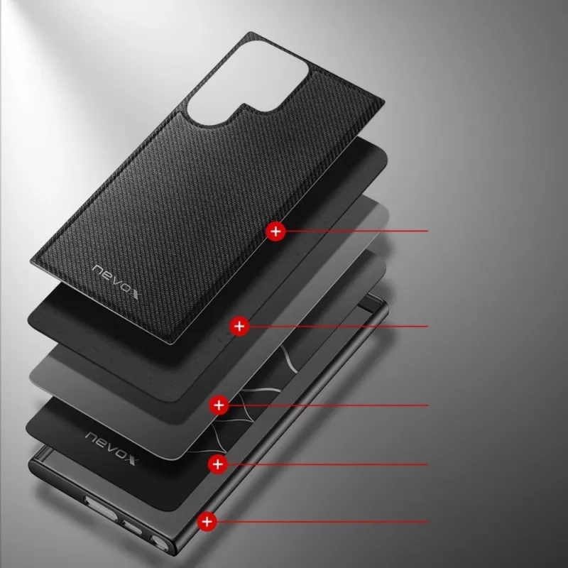 Nevox StyleShell NYLO - Samsung Galaxy S25 Ultra, zwart