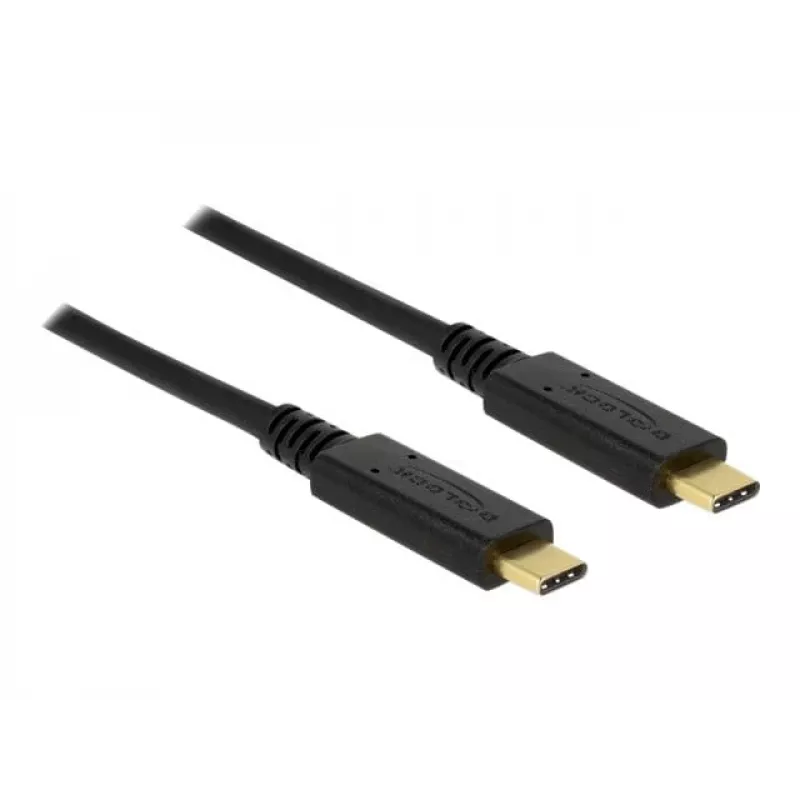 USB-kabel DeLOCK 83661 USB 3.2 Gen 2 1m USB-C zwart