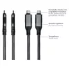Good Connections ethernetkabel USB-C RJ45, antraciet, 5,0 m