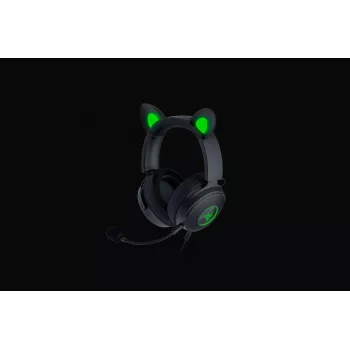 Razer Kraken V2 Pro Kitty Edition – bedrade over-ear gaming-headset, zwart