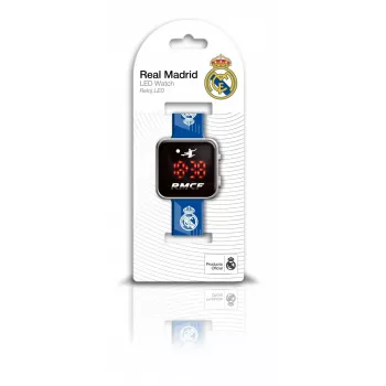 Kids Euroswan Watch LED Real Madrid RM00017 — digitaal LED-kinderhorloge, teambranding-design