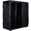 Behuizing INTER-TECH B-42 Black Midi Tower, ATX, 2xUSB2.0, Blue LED strip, PSU optional