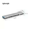 LogiLink USB 3.2 Gen1 hub 4-poorts USB-A 1x USB3.0 AF 3x USB2.0 AF UA0436