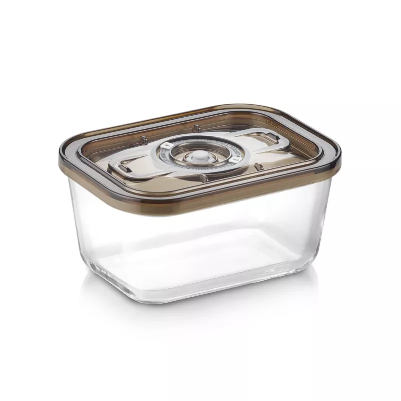 Caso glazen vacuümcontainer met kunststof deksel | VacuBoxx Eco M | transparant
