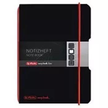 Schrijfblok Herlitz 11361599 A6 40 vel zwart