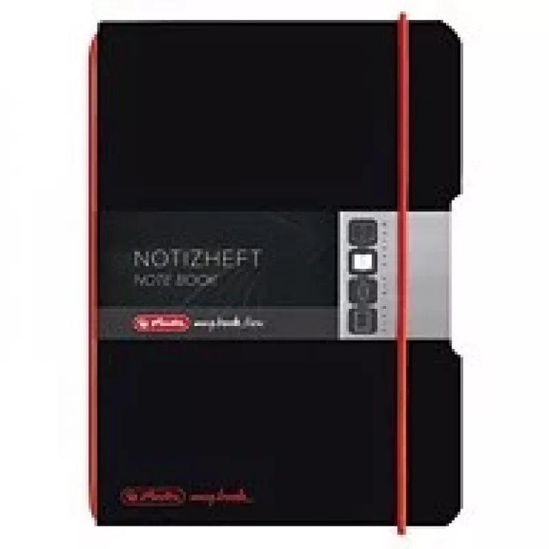 Schrijfblok Herlitz 11361599 A6 40 vel zwart