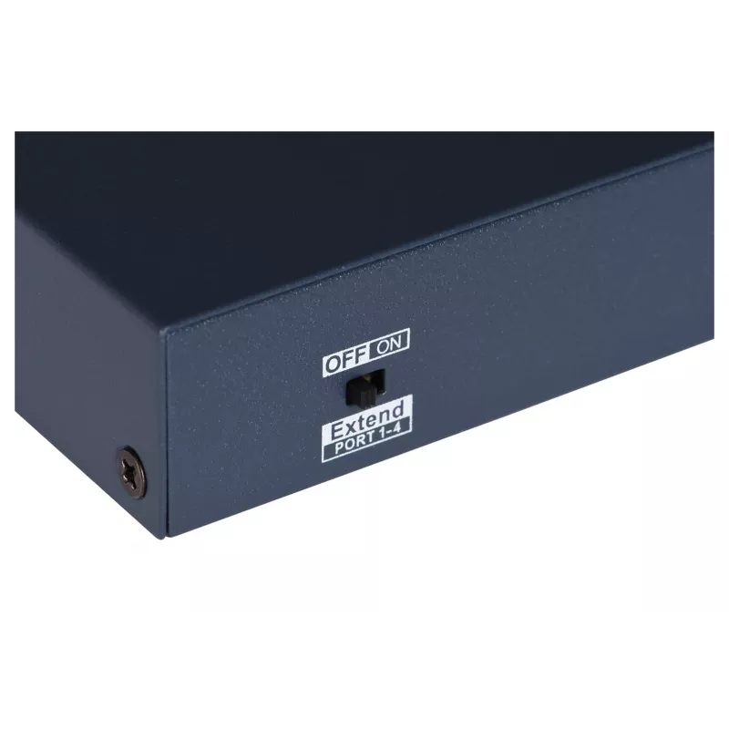 Hikvision DS-3E0106HP-E Netwerk-links unmanaged Fast Ethernet (10/100) PoE-ondersteuning blauw