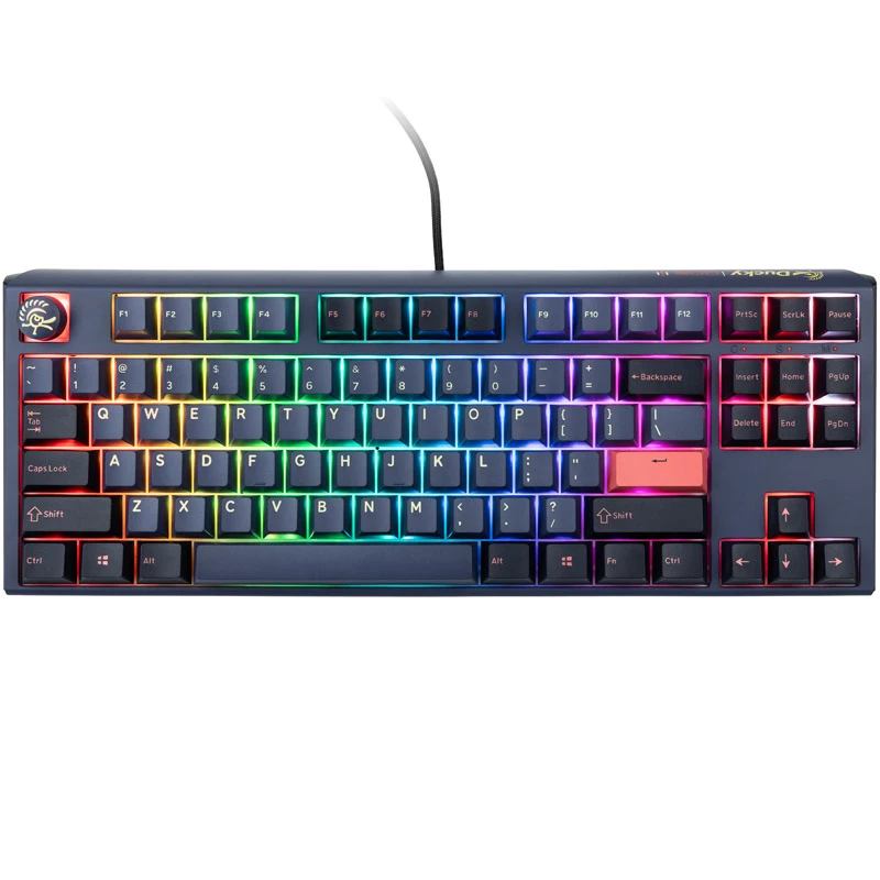 Ducky One 3 Cosmic blauw TKL gaming toetsenbord, RGB LED - MX-Ergo-Clear (US)