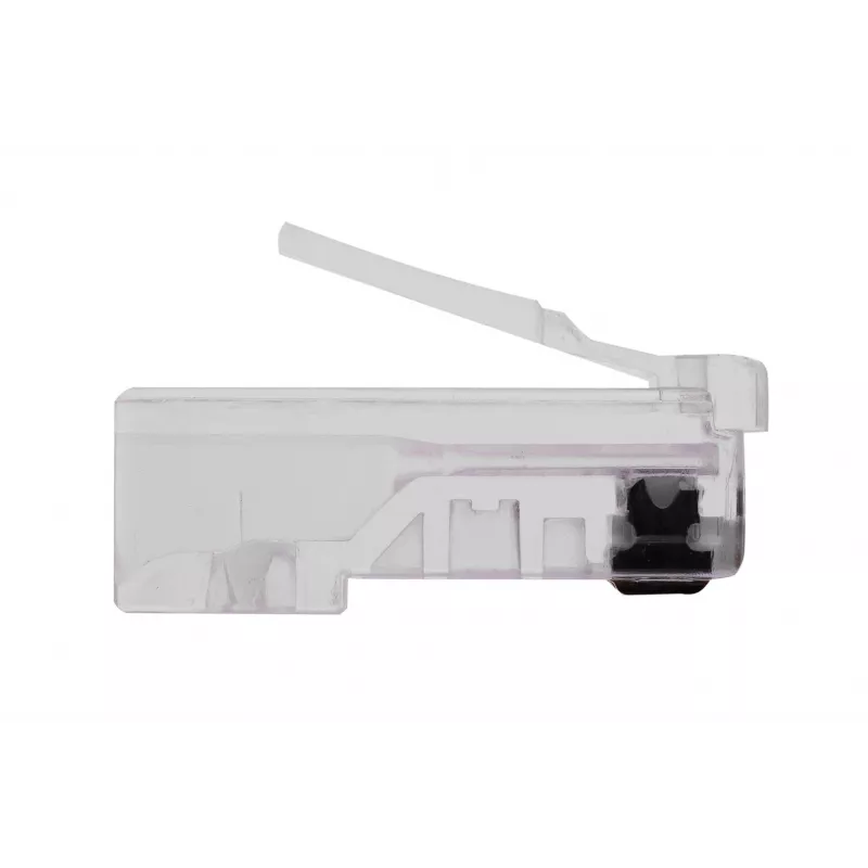RJ45-stekker GEMBIRD PLUG3UP6/100, Cat5, rechte stekker, transparant, vergulde contacten, 100-pack