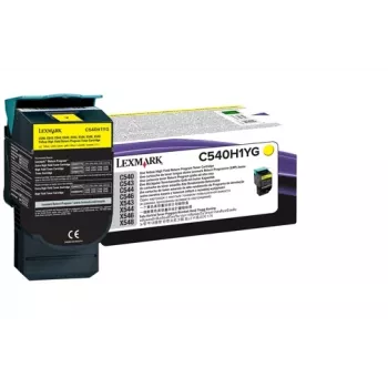 Lexmark C540H1YG tonercartridge, geel, 2.000 pagina's