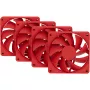 Computerventilator HYTE FA12-RR-4 120 mm, 1500 tpm, 72 m³/h, 1,6 mmH2O, fluïdumdynamisch lager, rood, 4-pack