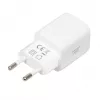 USB-oplader IBOX ILUC42W 42W (max. 33W), 1×USB-C PD3.0, 1×USB-A QC3.0, 100–240V, wit