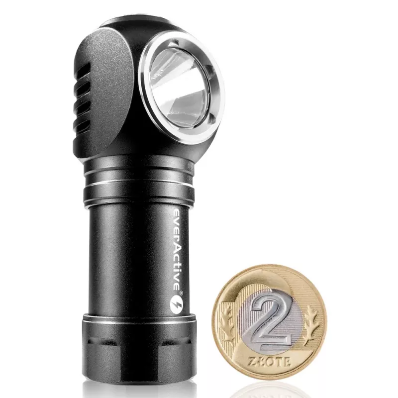 Zaklamp LED 3 bedieningsmodi 10 W 500 lumen aluminium behuizing oplaadbaar waterdicht FL-55R Dripple - Everactive