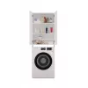 Badkamer-opbergkast Top e Shop POLA DD BIEL – wandmontage, wit frame, 4 planken