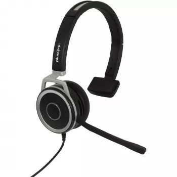 Bedrade headset Plusonic 6208-15.1P monaural USB en 3,5 mm jack