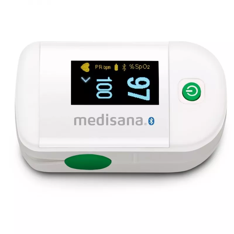 Medisana PM 100 Connect pulsoximeter, grijs/wit
