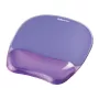Muismat Fellowes Crystals Gel met gel-handpolssteun, paars, 202×230 mm, 32 mm dikte