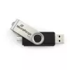 MEDIARANGE MR931-2 - 16 GB - USB Type-A / Micro-USB - 2.0 - 15 MB/s - draaibaar - zilver - zwart
