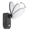 MACLEAN MCE367 wandlamp LED met PIR-sensor, buiten-wandlamp met bewegingsmelder