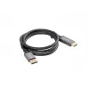 Displayport(M)-HDMI(M) kabel 1 m 4K zwart en zilver