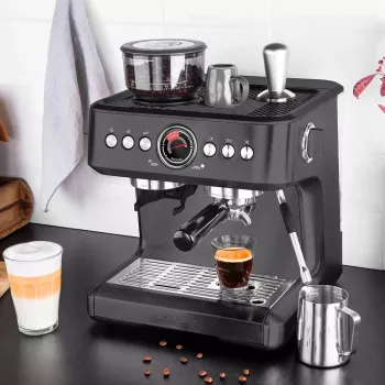 Espressomachine GASTROBACK Design Advanced Urban Duo — volautomatisch, 2,8 l watertank, ingebouwde molen, 250 g bonenreservoir, 3000 W, zwart