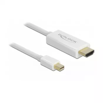 Videokabel-adapter DeLOCK 83707 Mini DisplayPort naar HDMI 2m wit