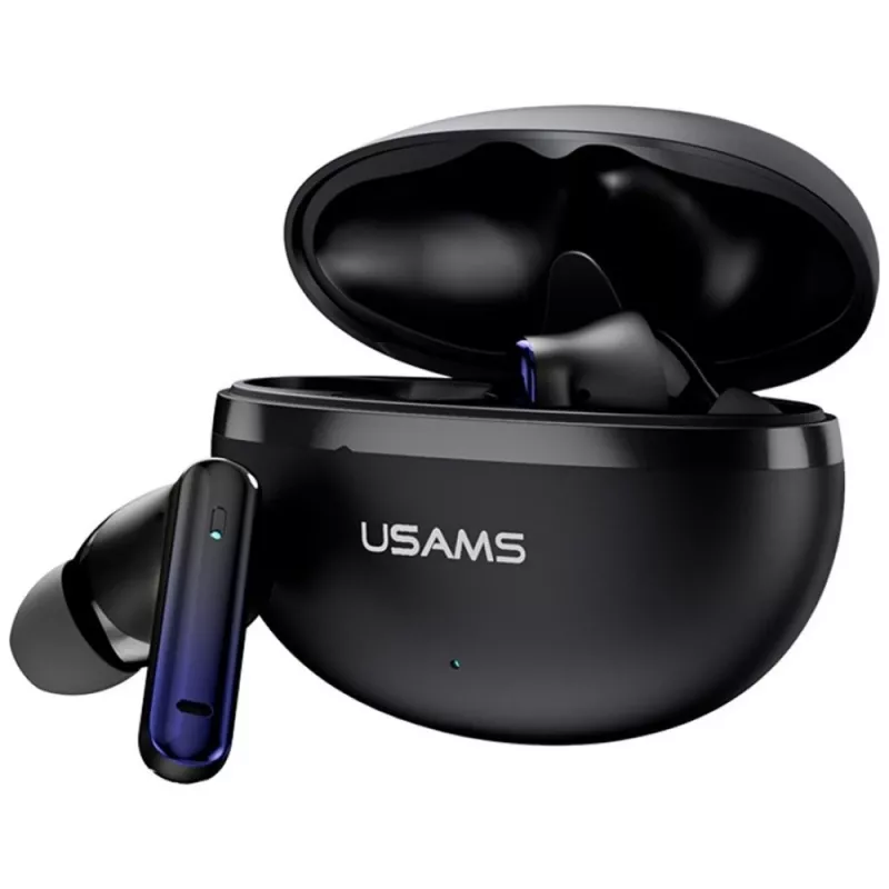 Bluetooth-hoofdtelefoon Usams TWS E02 ANC+ENC zwart