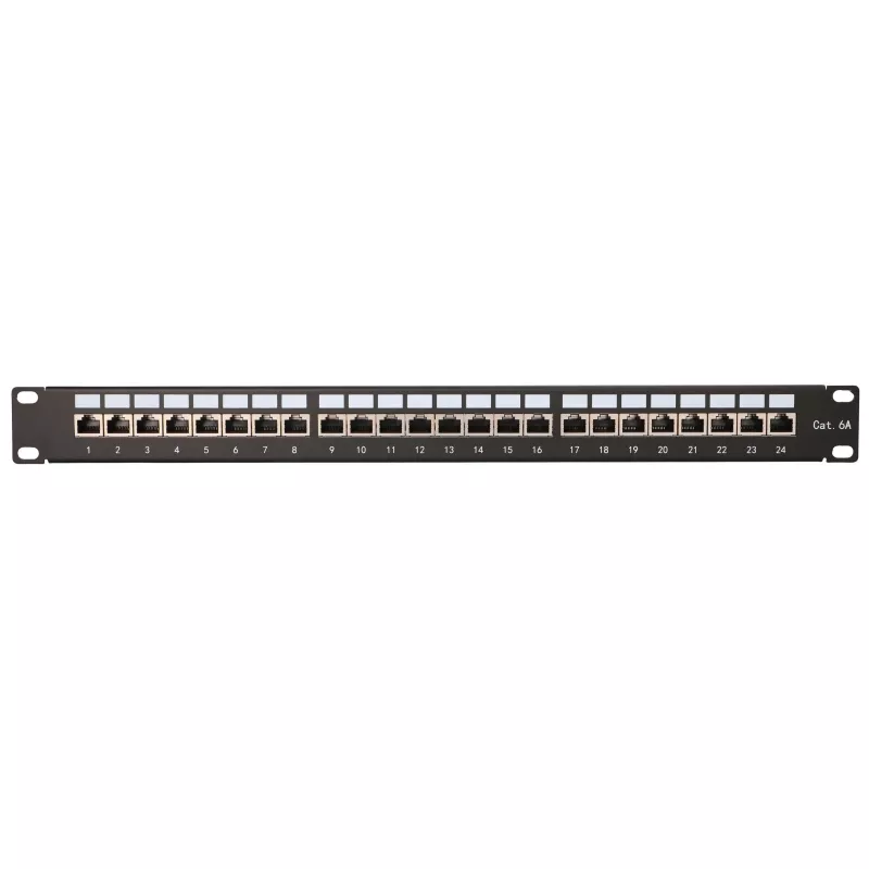 Patchpanel - Extralink CAT6A STP, 24 poorten